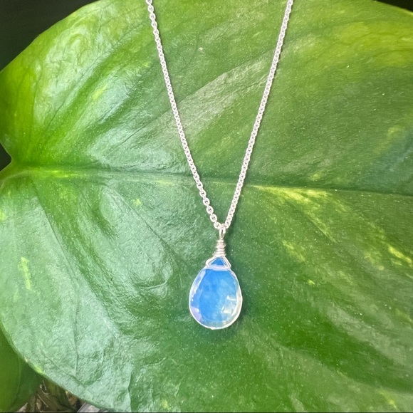 Opalite Sterling Silver Necklace - Picture 6 of 11